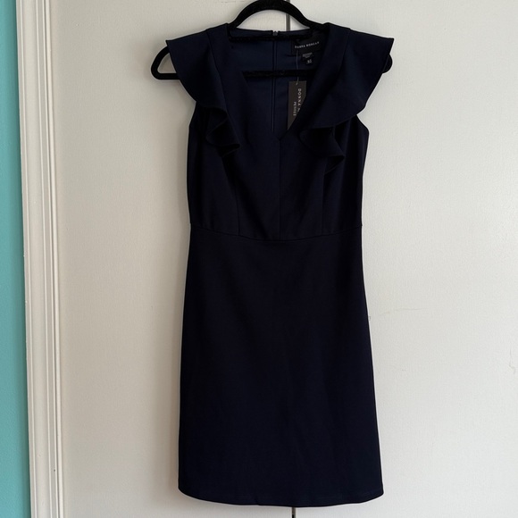 NWT Donna Morgan Petite Navy Cocktail Dress - Size 2P - Picture 1 of 9